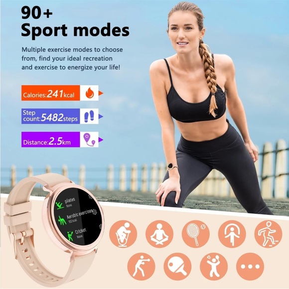Smart Wearable Watch - Pink Model G53 Android Smart Watch - Picture 8 of 13